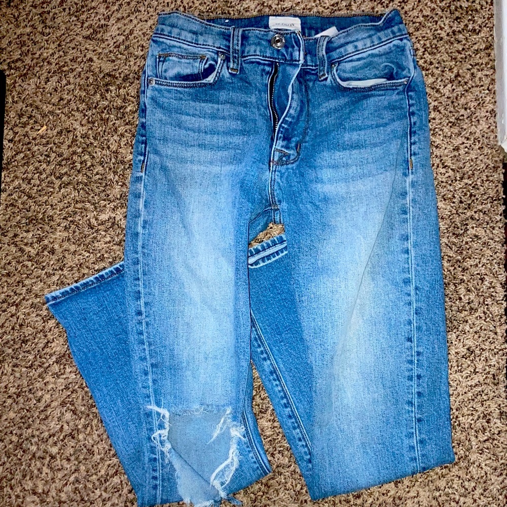 HUDSON BLAIR High Rise Bootcut Crop Size 24